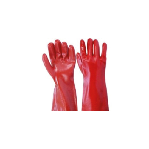 GUANTE PVC ROJO 14″ Y 18 “